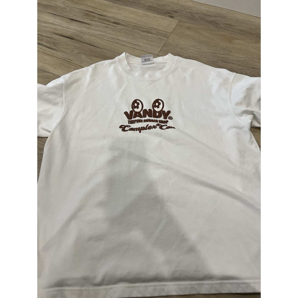 Vandy The Pink ComplexCon T Shirt White Brown Logo Size XL
